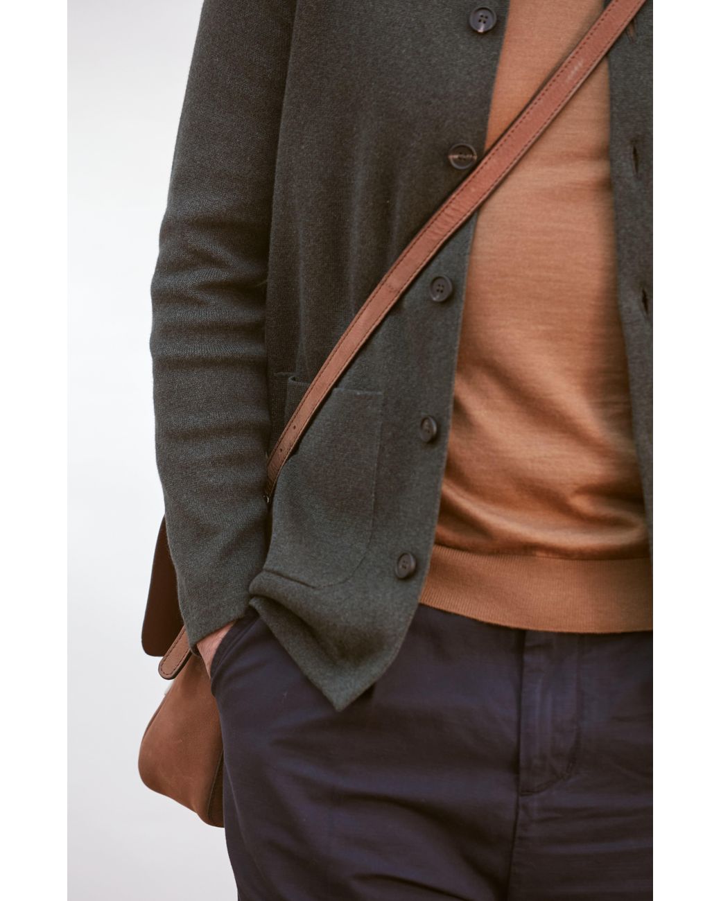 Paul James Knitwear Green Midweight Cotton Benjamin Work Shirt for men