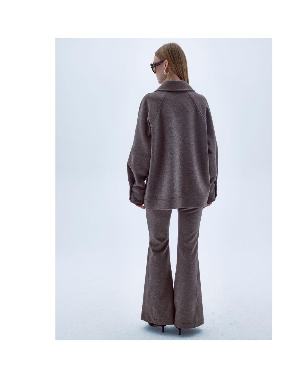 NAZLI CEREN Brown Terry Cashmere Coat
