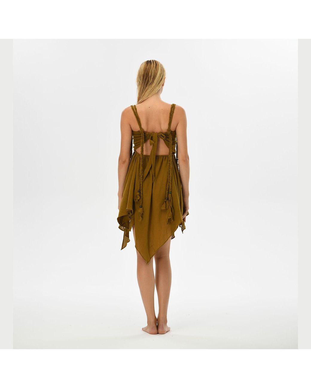 Zhenabia Brown Ninsun Dress