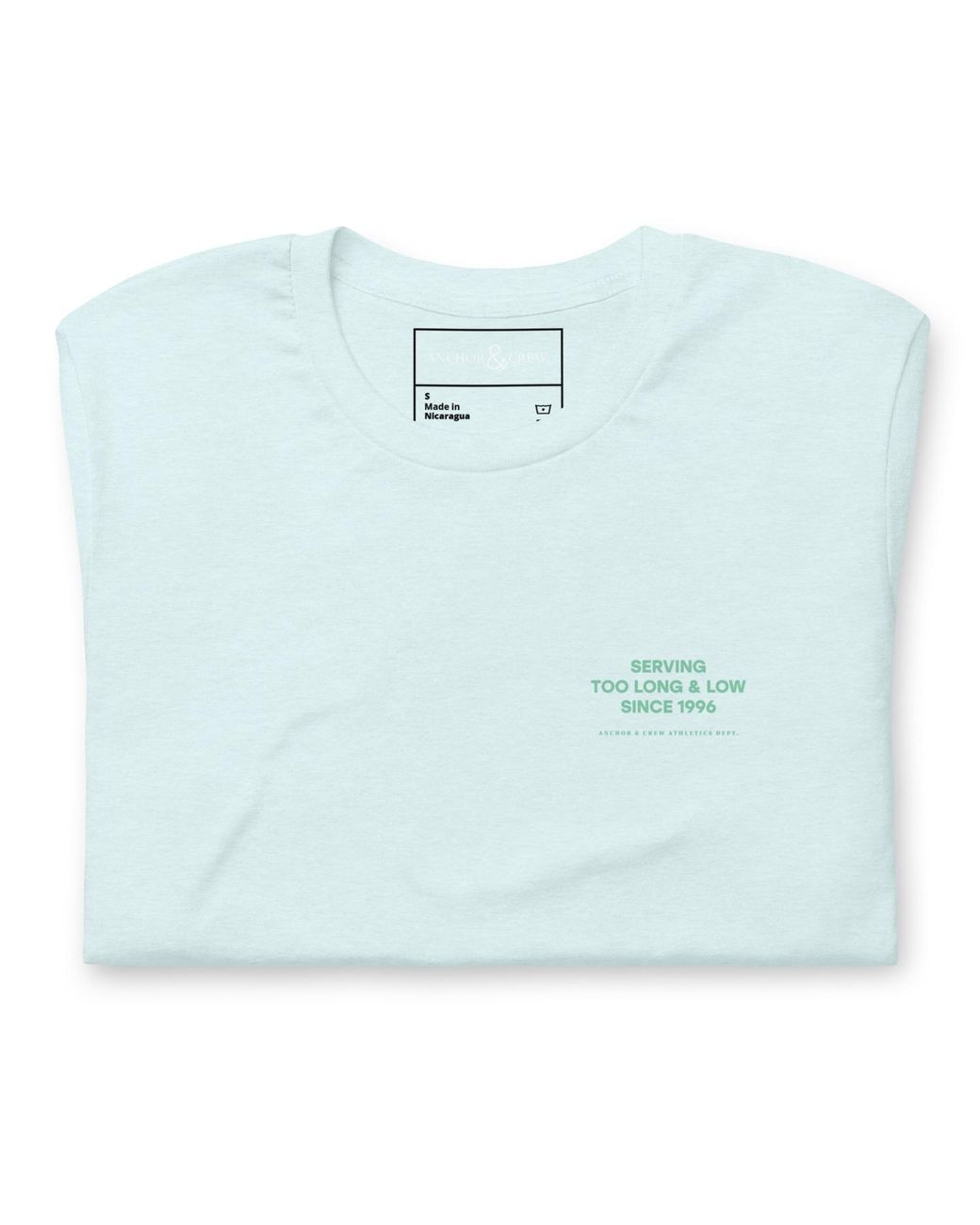 Anchor and Crew Blue Ice Set Point Social Volleyball Club League Organic Cotton T-Shirt
