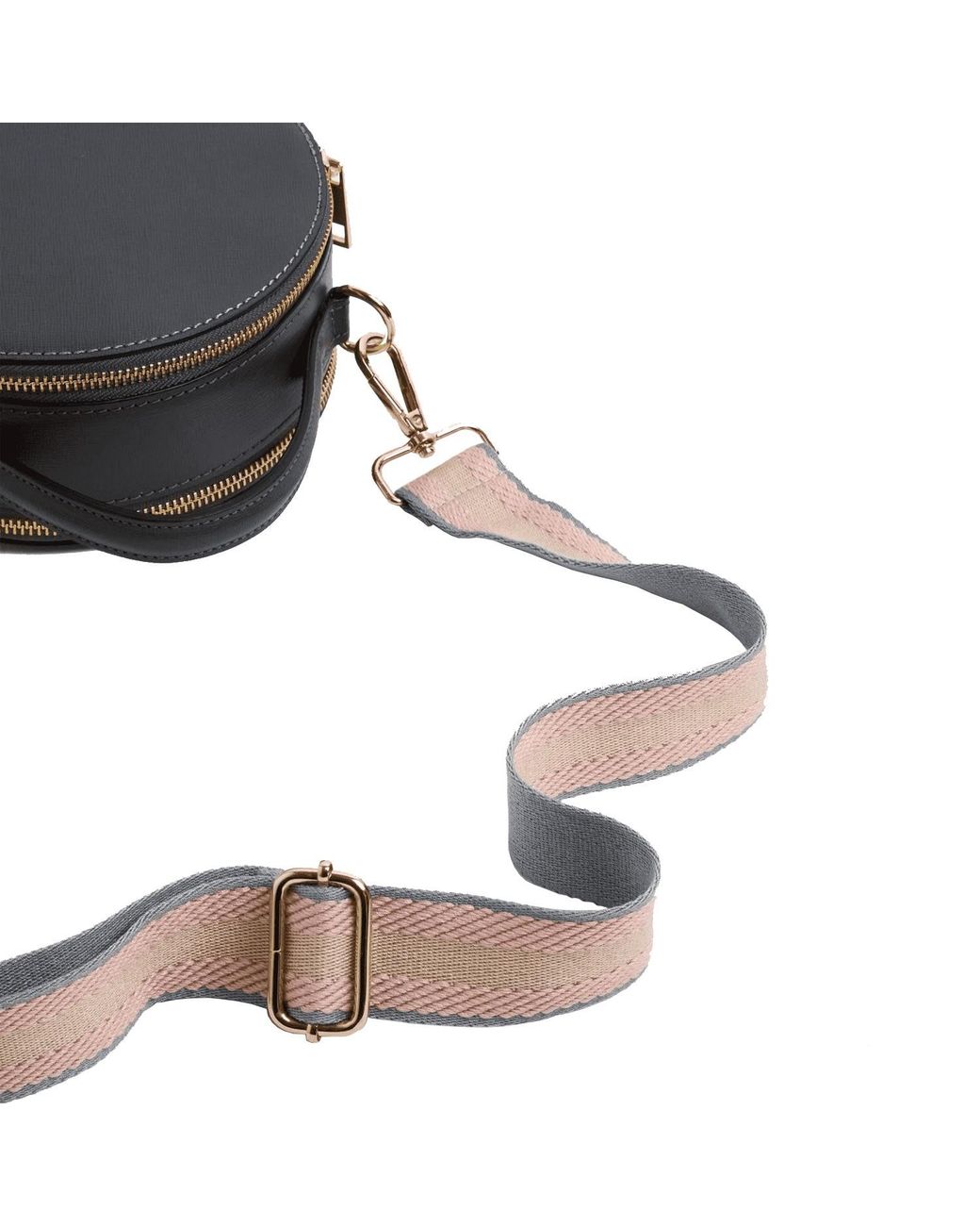 Betsy & Floss Black Rome Round Circle Crossbody Bag
