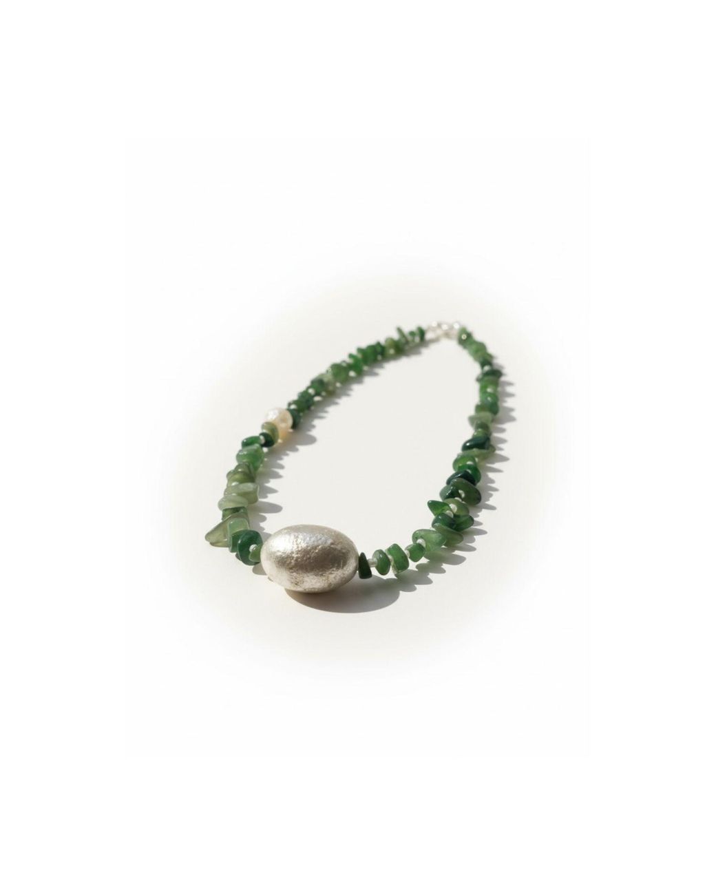 Skinny Mutt Metallic Jade Noir Necklace
