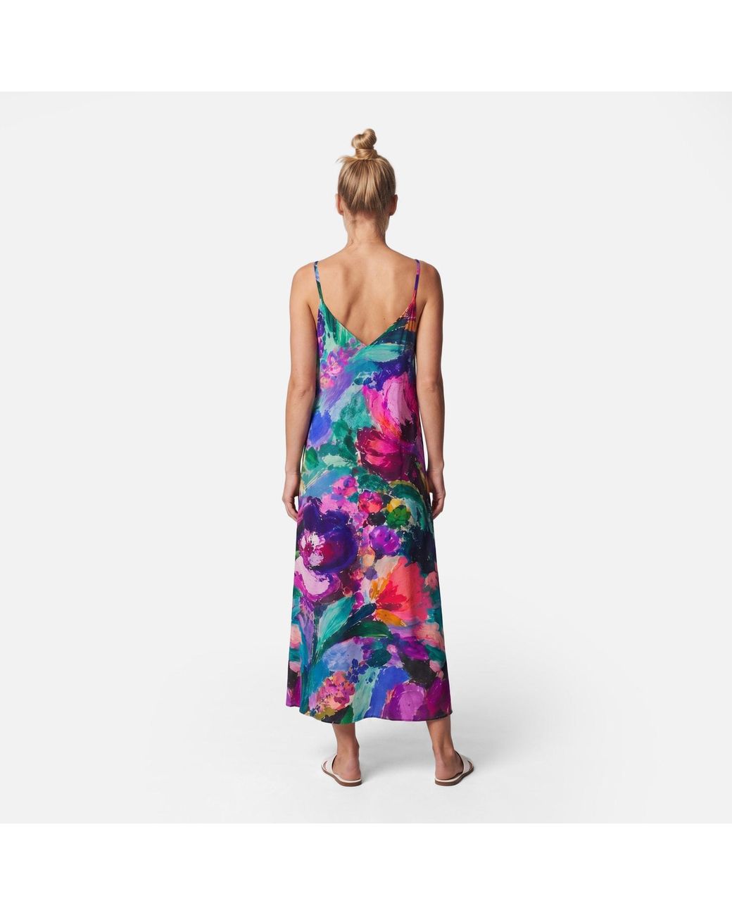 Aloha From Deer Blue Messy Flora Maxi Dress