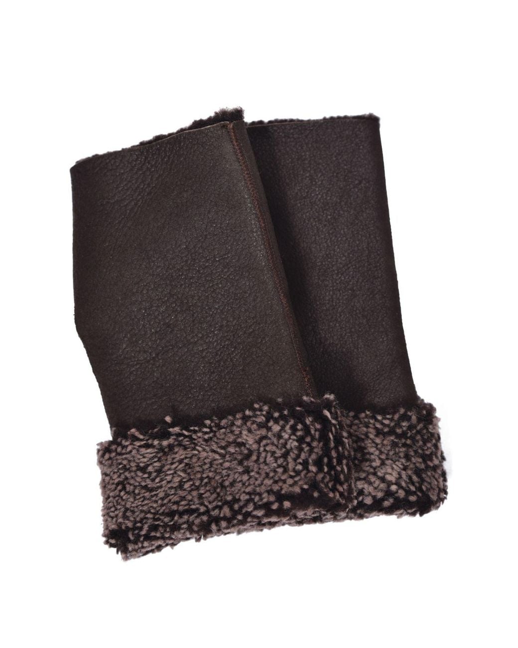 Owen Barry Brown Tube Mittens Sheepskin Hurricane
