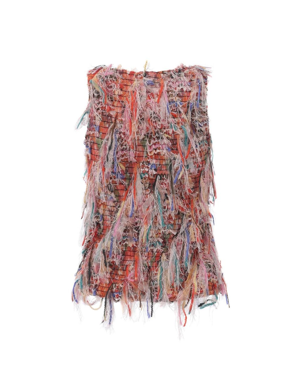 FRONT ROW SHOP Pink Julie Fringed Midi Skirt
