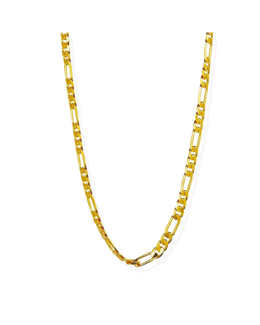 Lait & Lune Metallic Mesa Figaro Chain Necklace