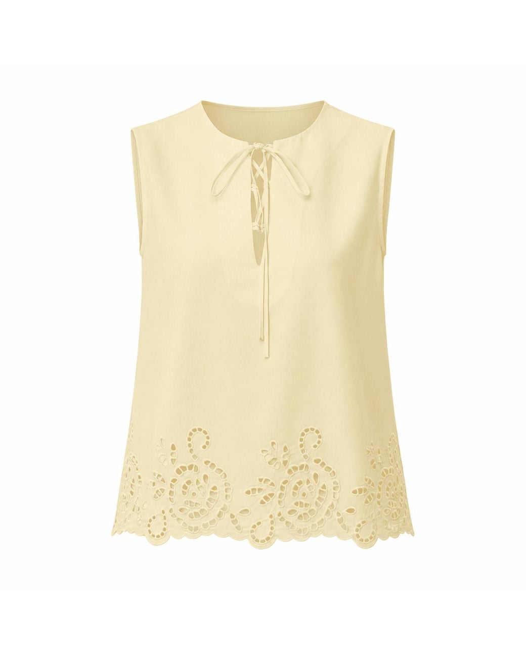 Exquise Yellow Adrianne Sleeveless Blouse