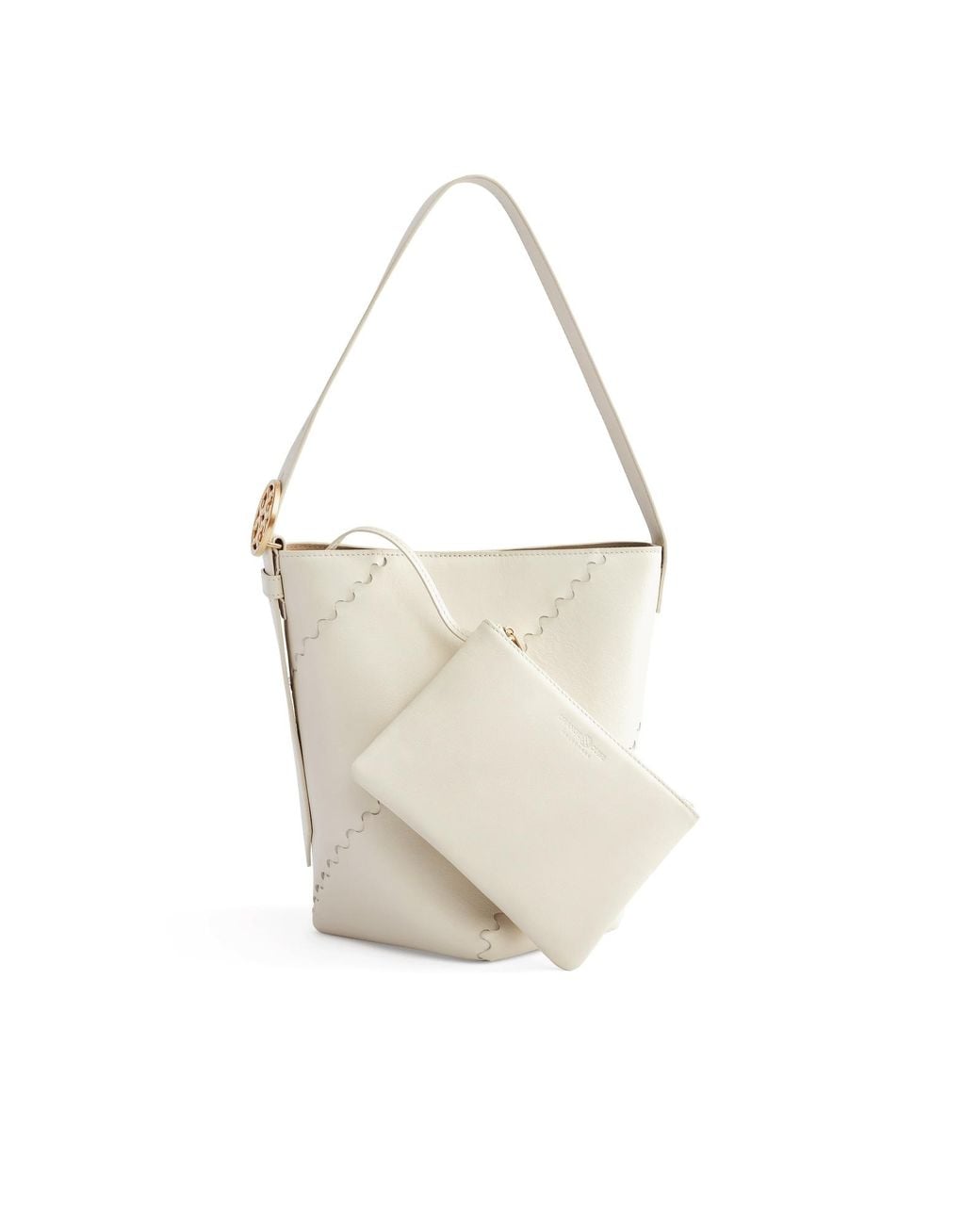Orange Cube White Mosaic Slouch Tote