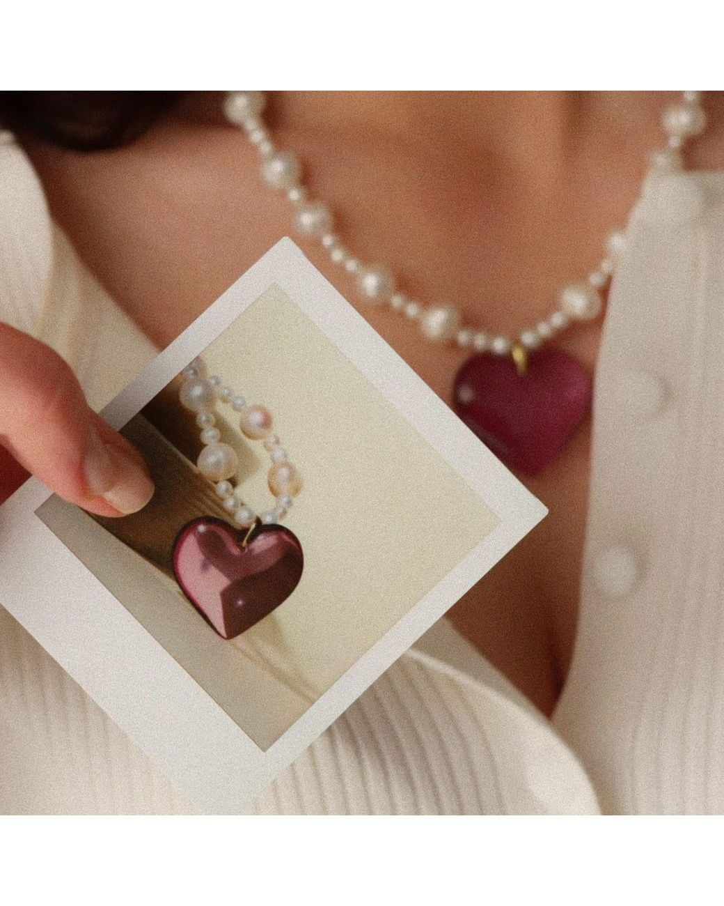 Larsuu Metallic Heart Necklace