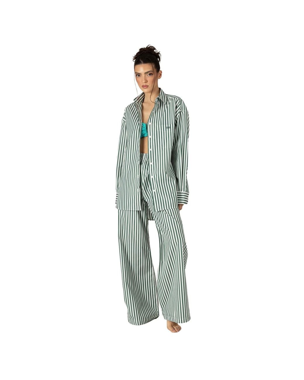 Paramidonna Blue Cora Pants Striped