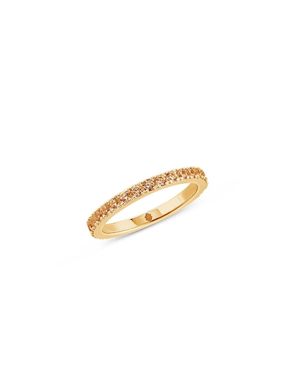 SALLY SKOUFIS Complete Ring With Made Champagne Cz Diamond Stimulant in ...