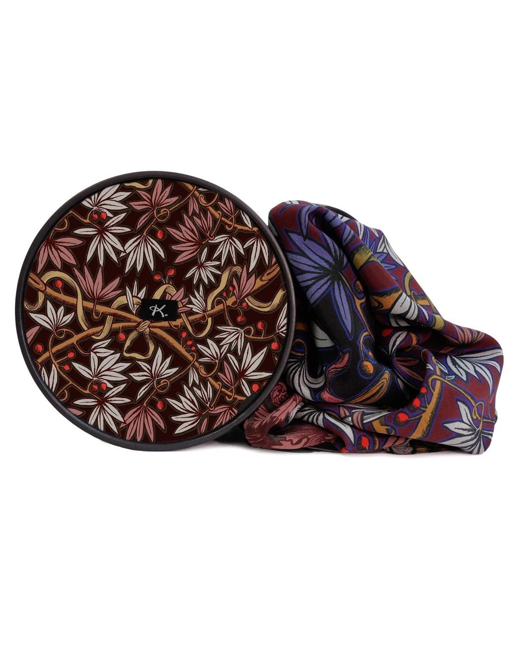 Kueen Purple Silk Scarf