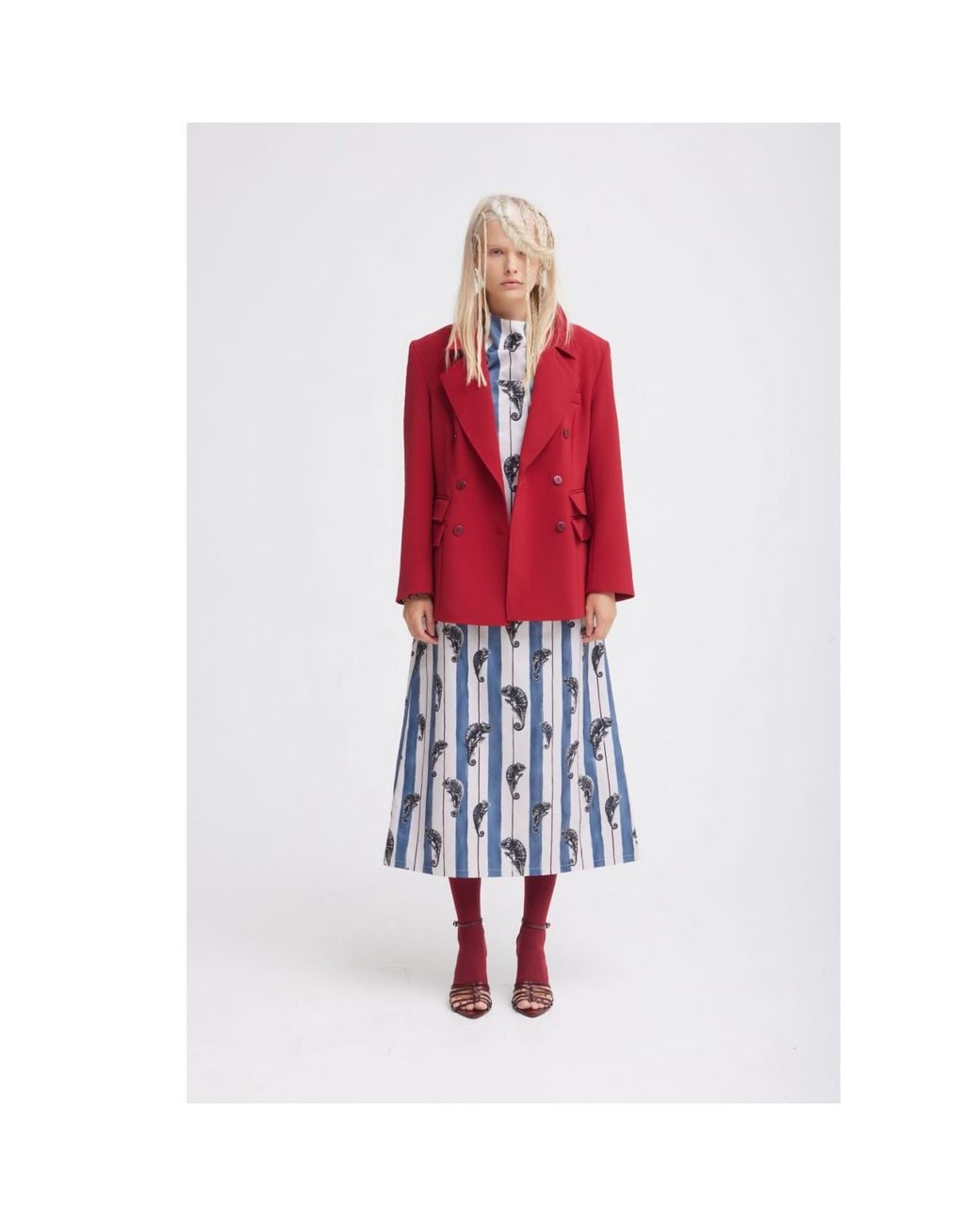 Julia Allert Classic Tailored Double-Breasted Blazer