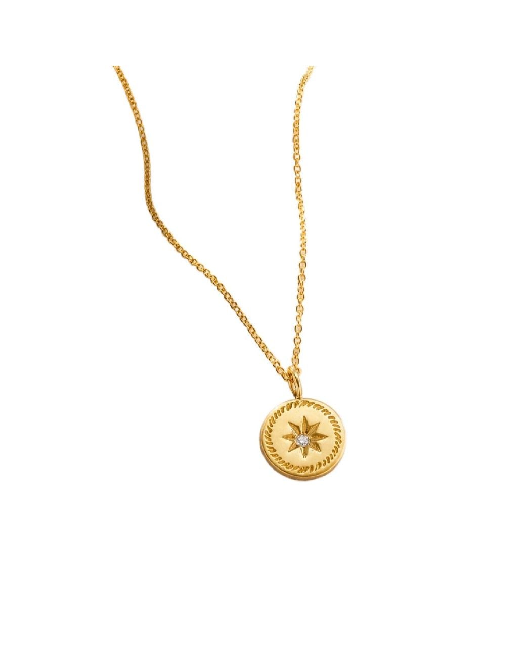 Posh Totty Designs Metallic My Guiding Star Diamond Birthstone Necklace