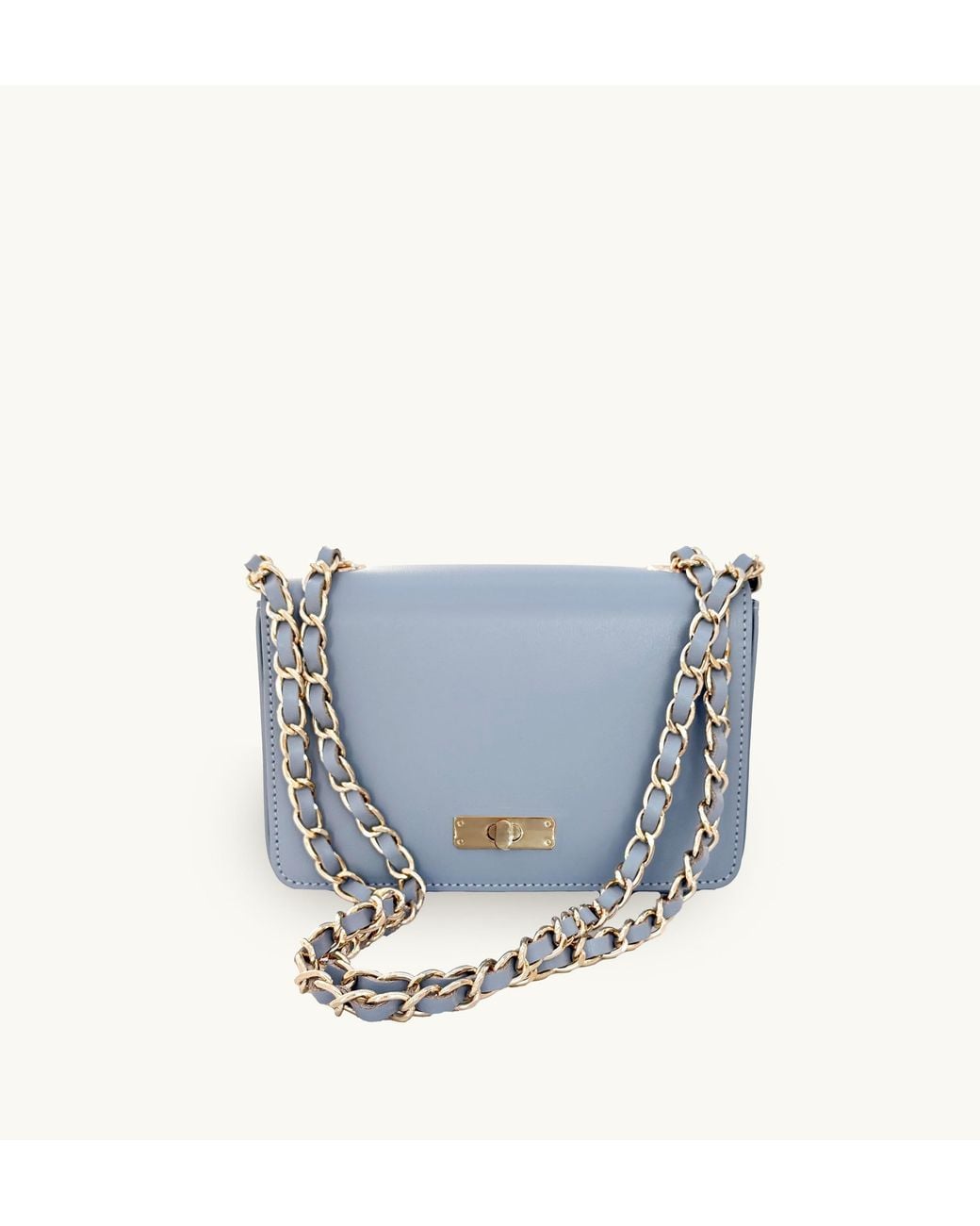 Apatchy London Blue The Grace Sky Leather Bag
