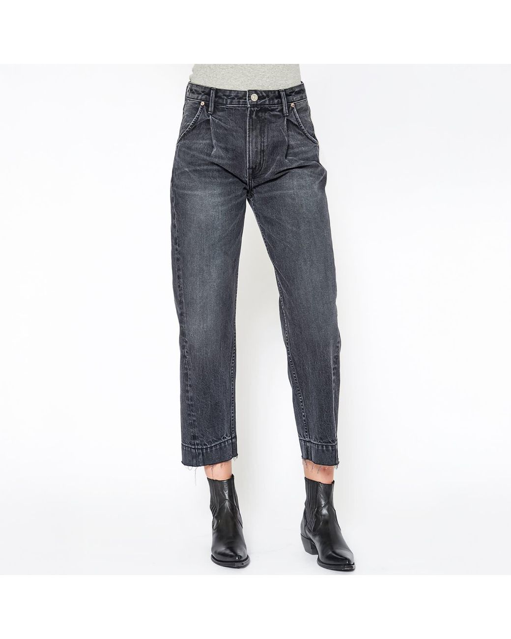 NOEND Blue Comfort Crop Jeans