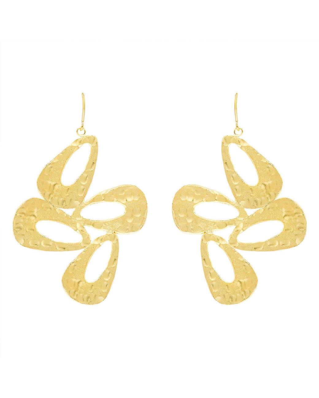 Marcia Moran Metallic Ace Chandelier Earrings