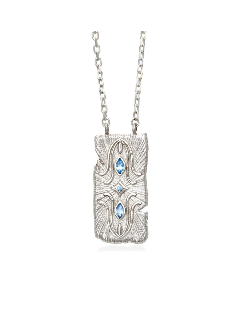 Myrto Katramadou Jewellery White Infinity Necklace -Three Stones-Sky