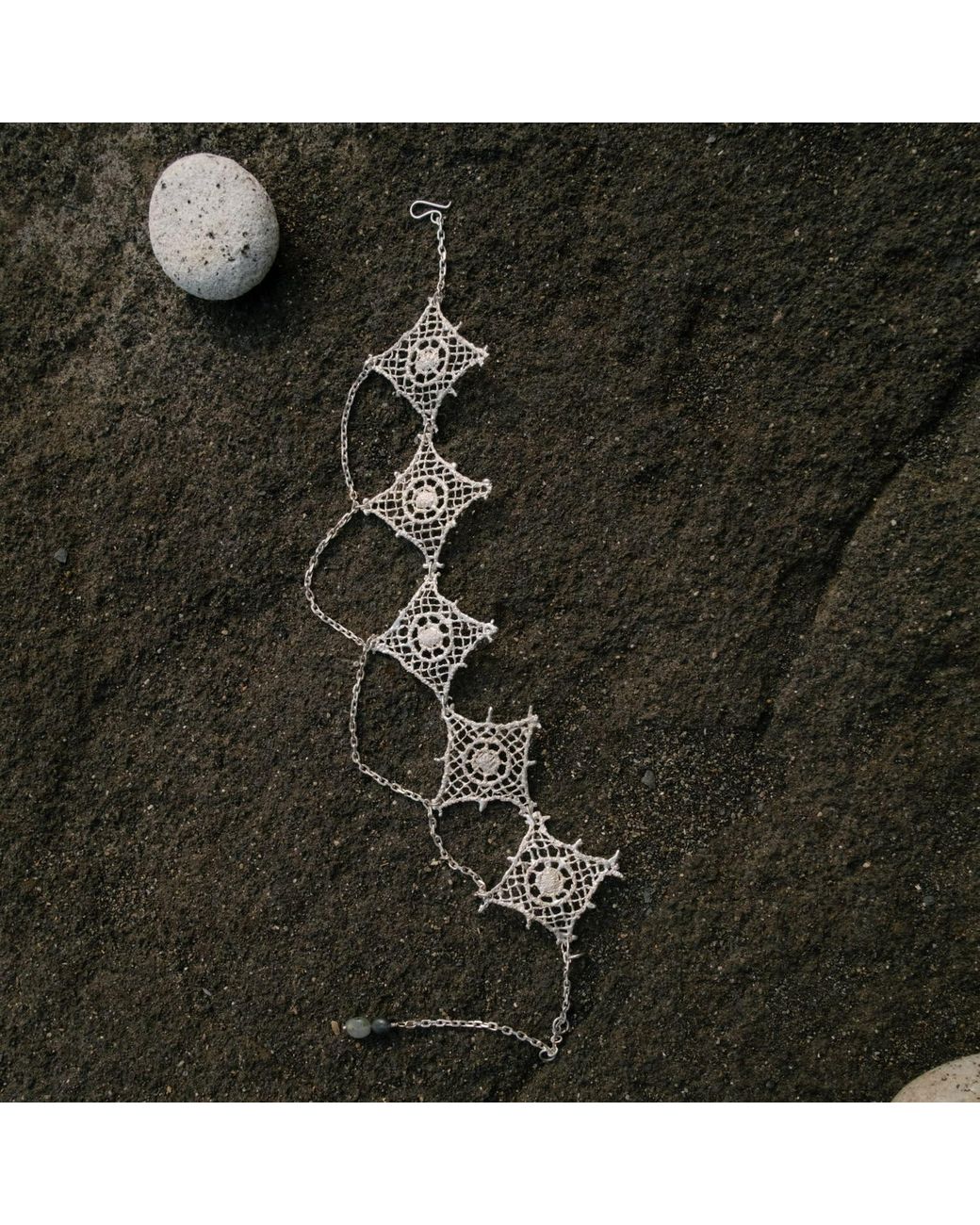 Raxada Metallic Enchanted Rhombus Choker