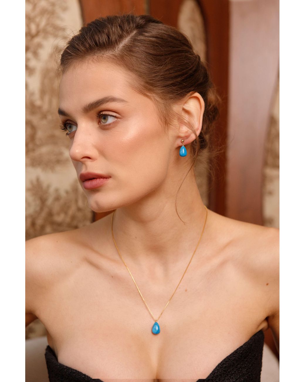 Katy Faye Blue December Necklace