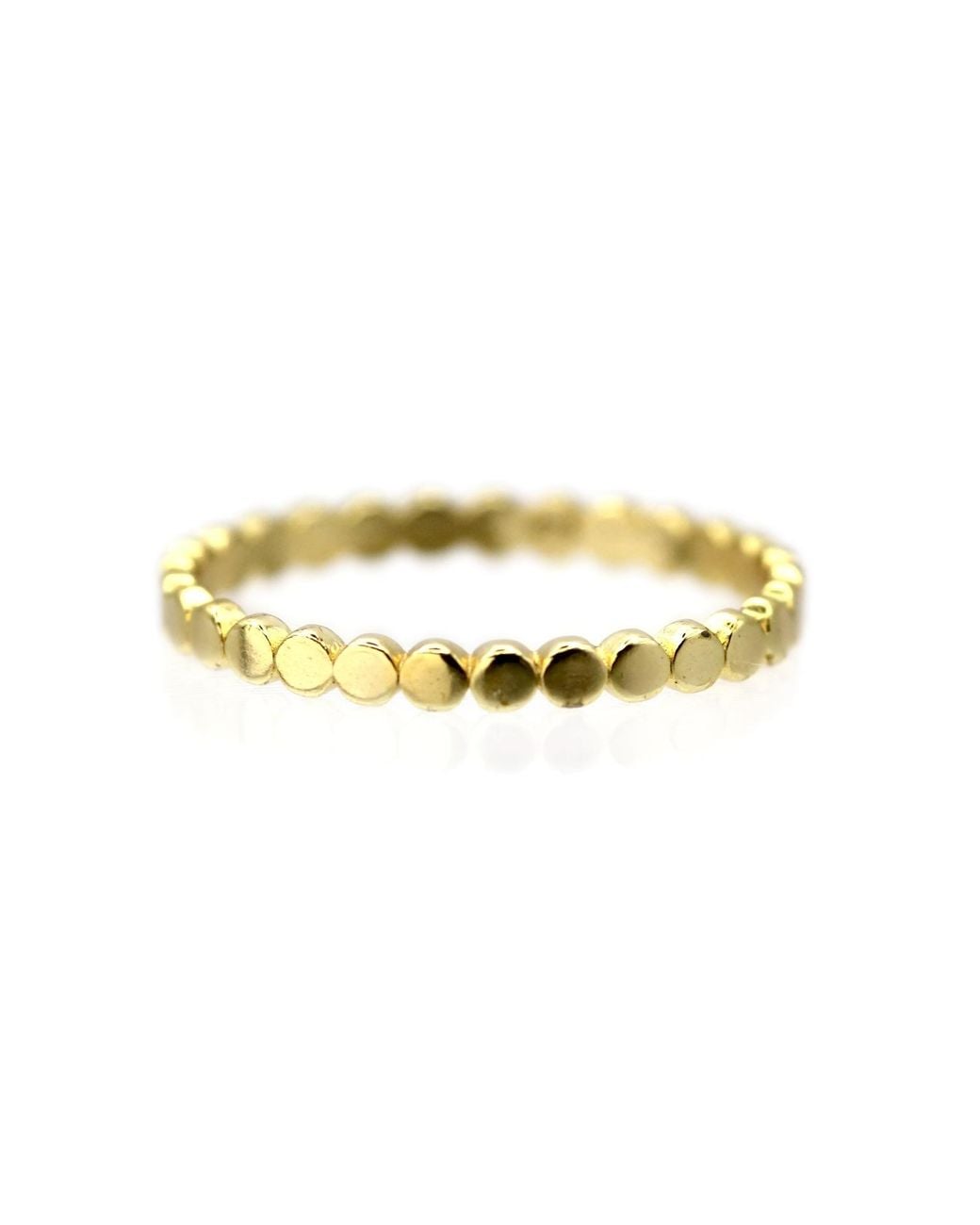 VicStoneNYC Fine Jewelry Metallic Dot Eternity Solid Ring