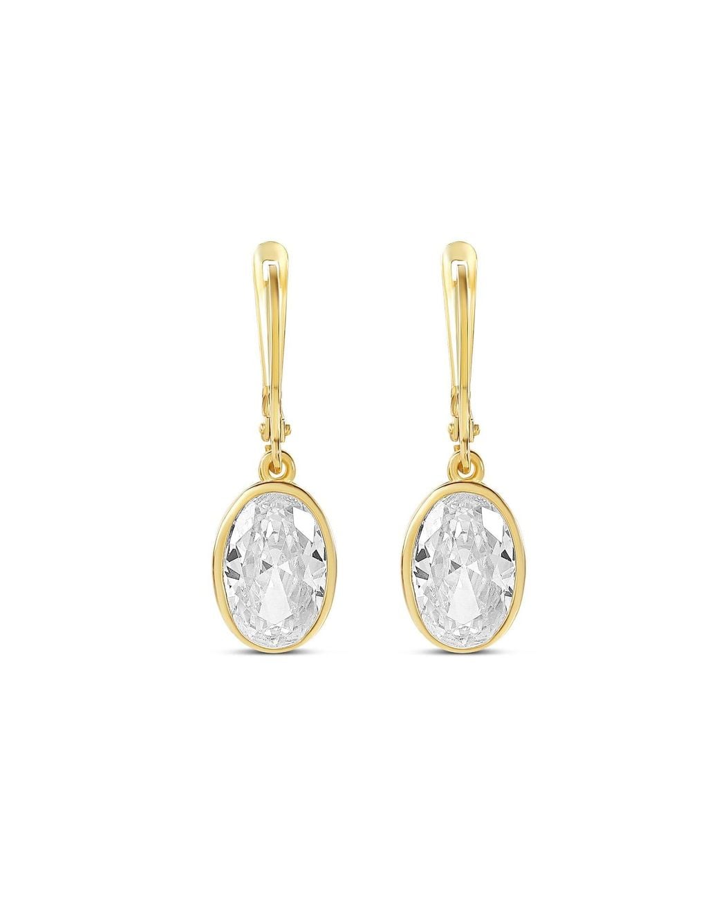 SHYMI Metallic Victorian Style Fancy Shape Drop Earrings