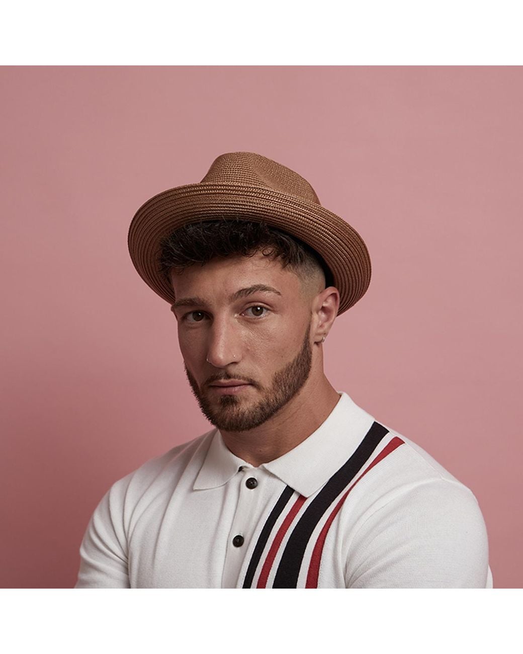 Dasmarca Hats Brown Dasmarca Jordan Tan And Cream Two Tone Summer Crushable Hat Packable Hat For for men