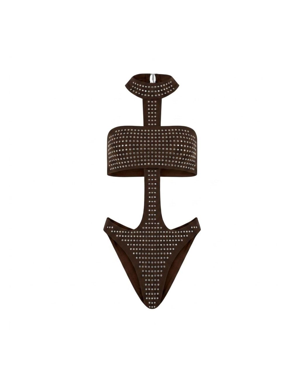 Veroni Swim Metallic Studded Nostalgia Retro-Inspired Monokini