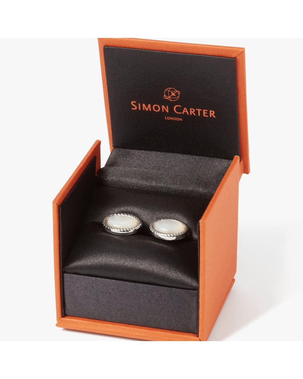 Simon Carter Metallic Charles Mother Of Pearl Cufflink for men