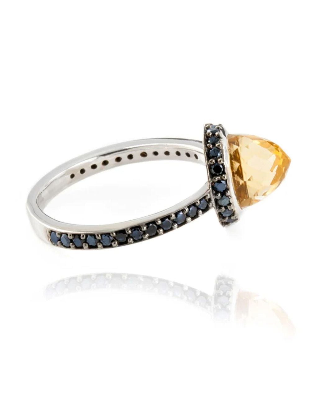 The Jewellery Store London Metallic Istanbul Soul Citrine And Spinel Ring