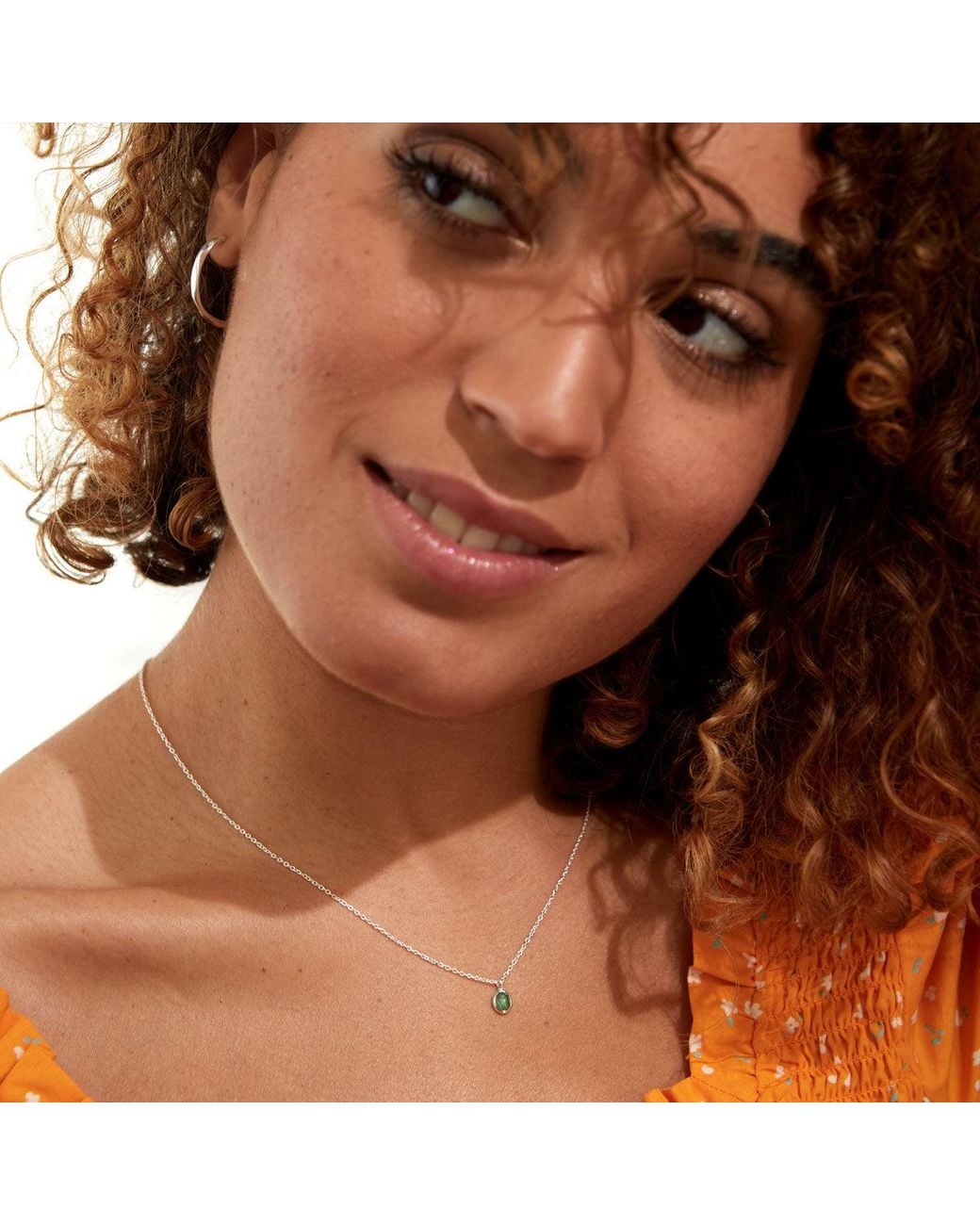 Auree Jewellery Metallic Hampton Emerald & Sterling Silver Necklace