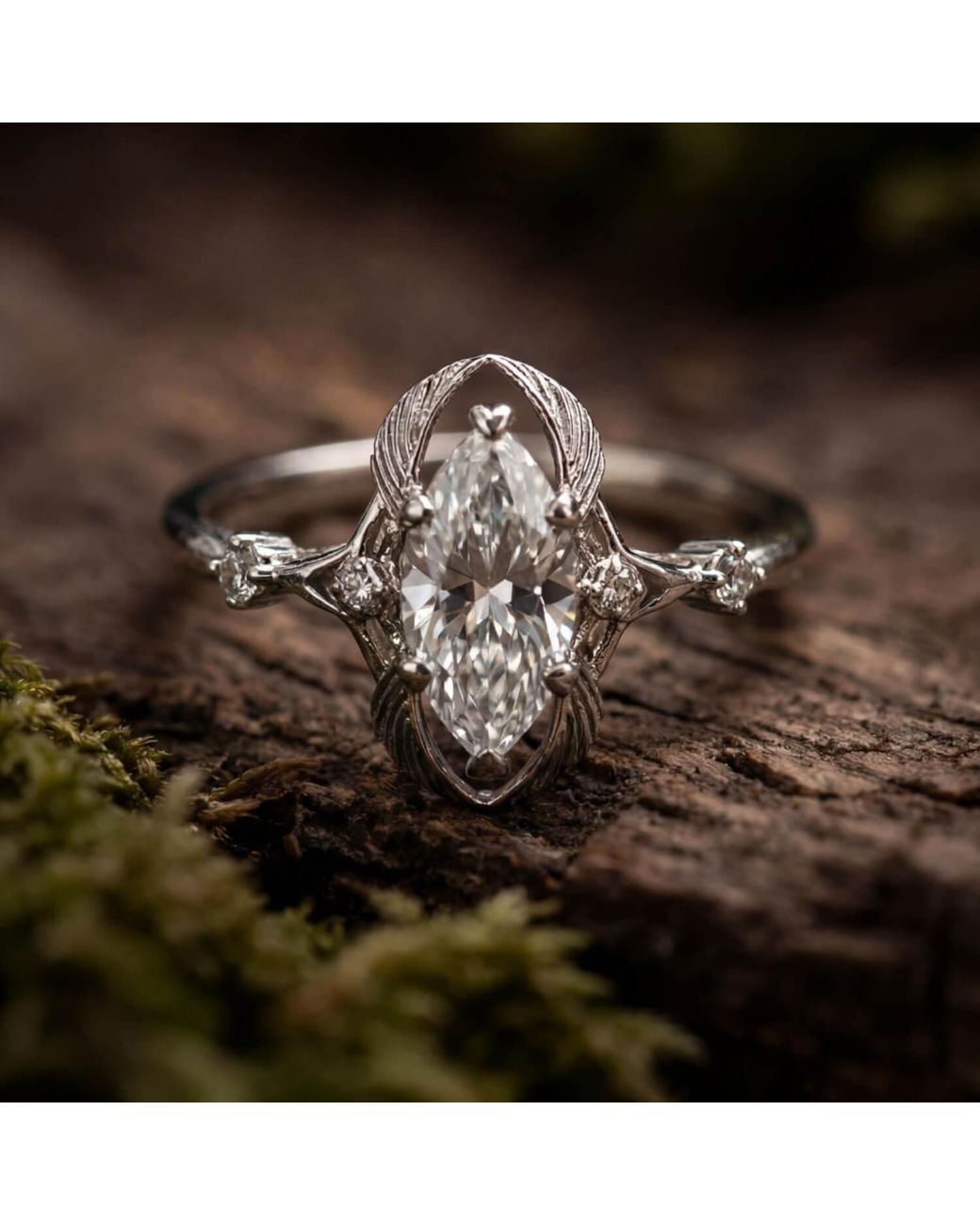Azura Jewelry New York White Winged Seeker Ring