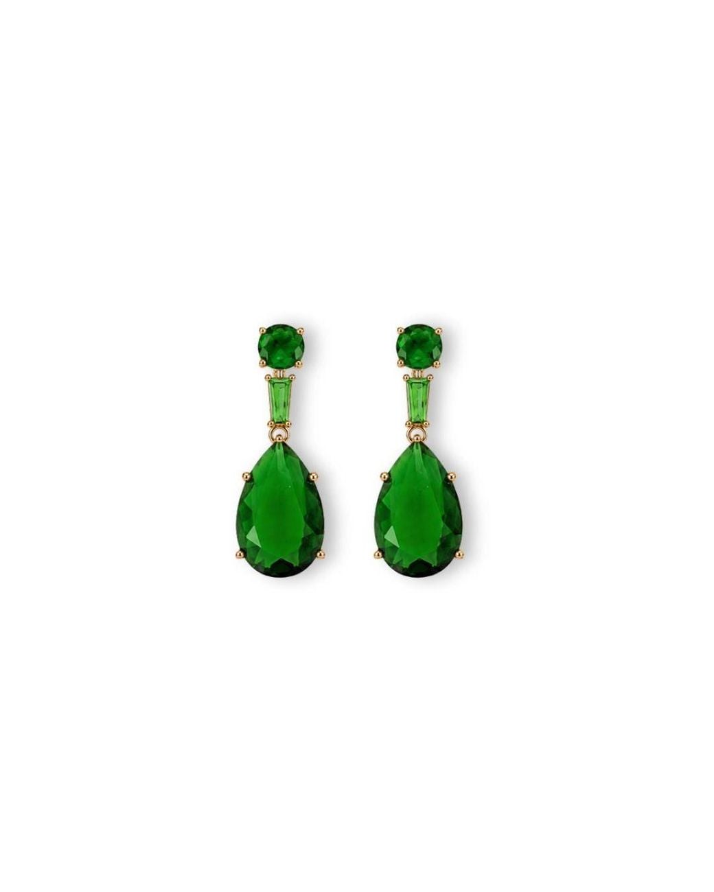 Stephanie Browne Australia Green Gala Earrings