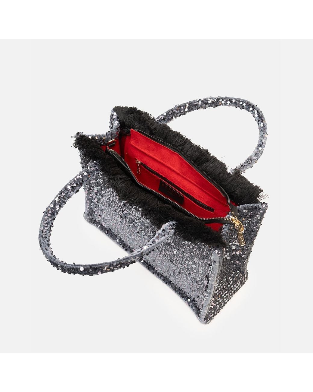 Sorena Black Noir Glam Medium Tote Bag