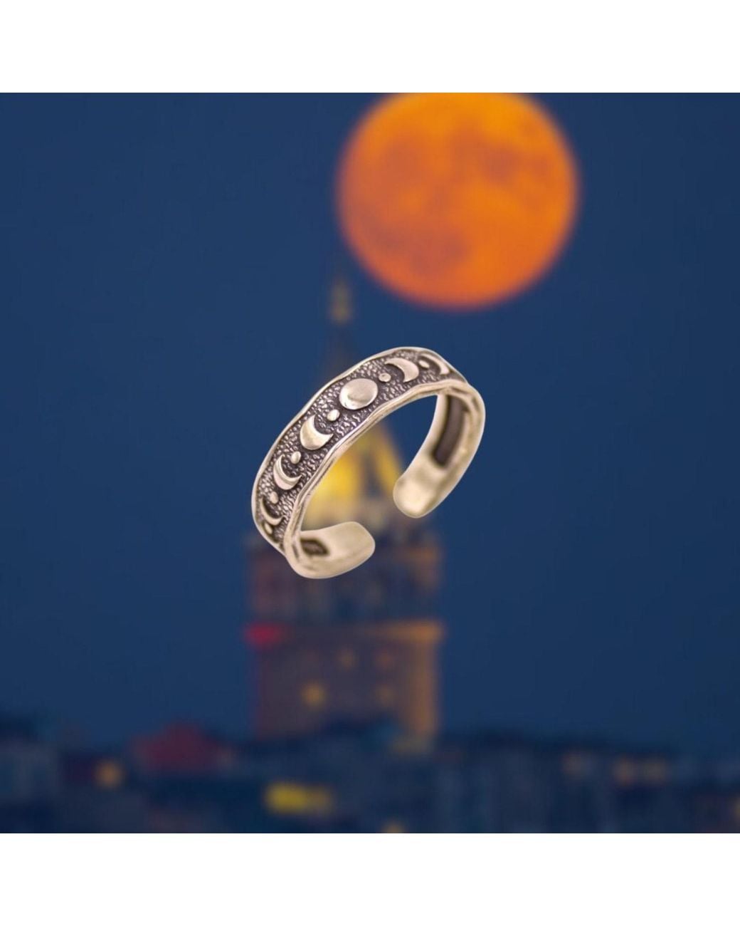 1610Istanbul Blue Moon Ring