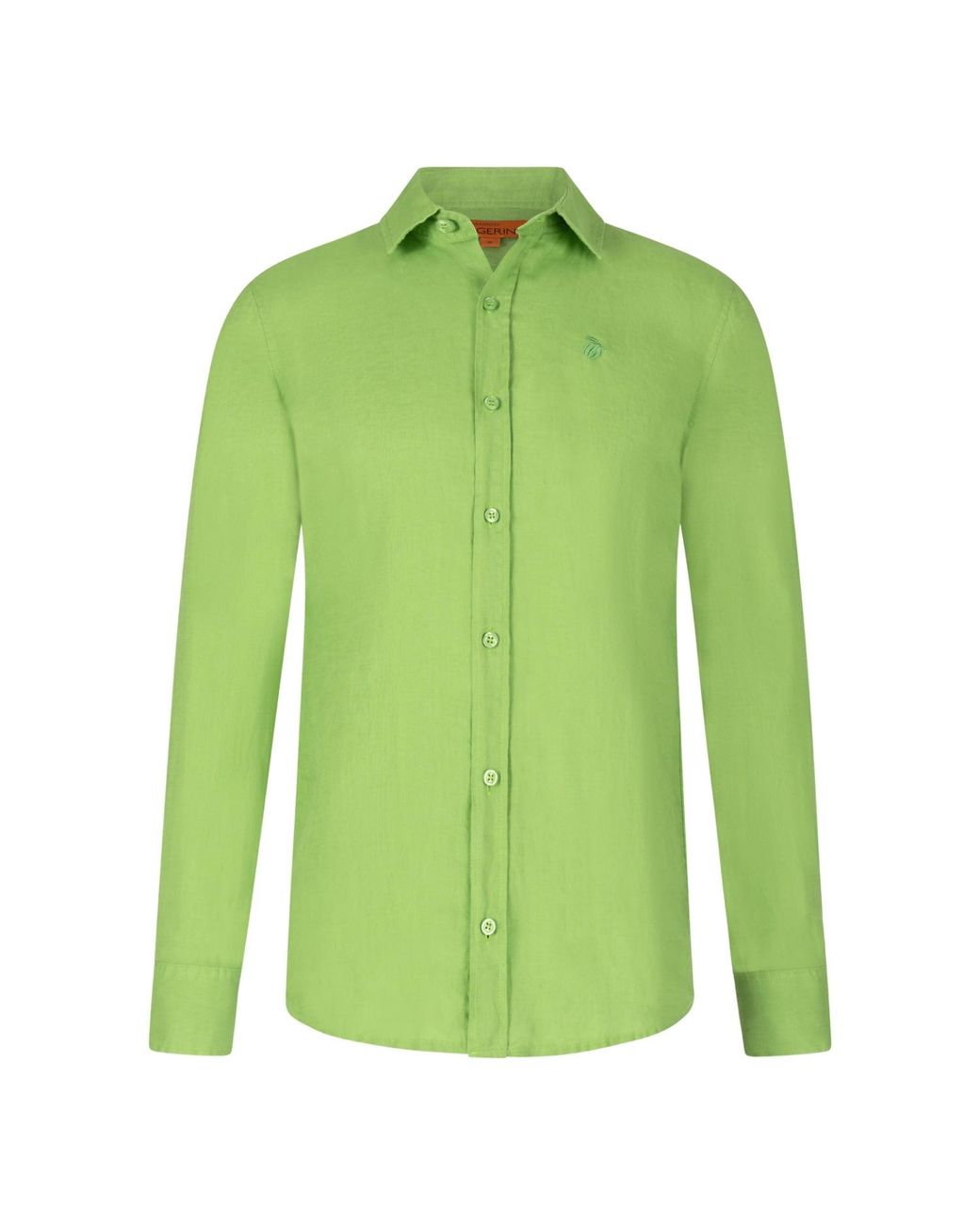 Maison Tangerine Green Pistachio Linen Shirt For for men