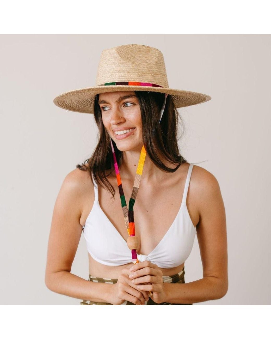 SUNSHINE TIENDA Natural Rancher Palm Hat