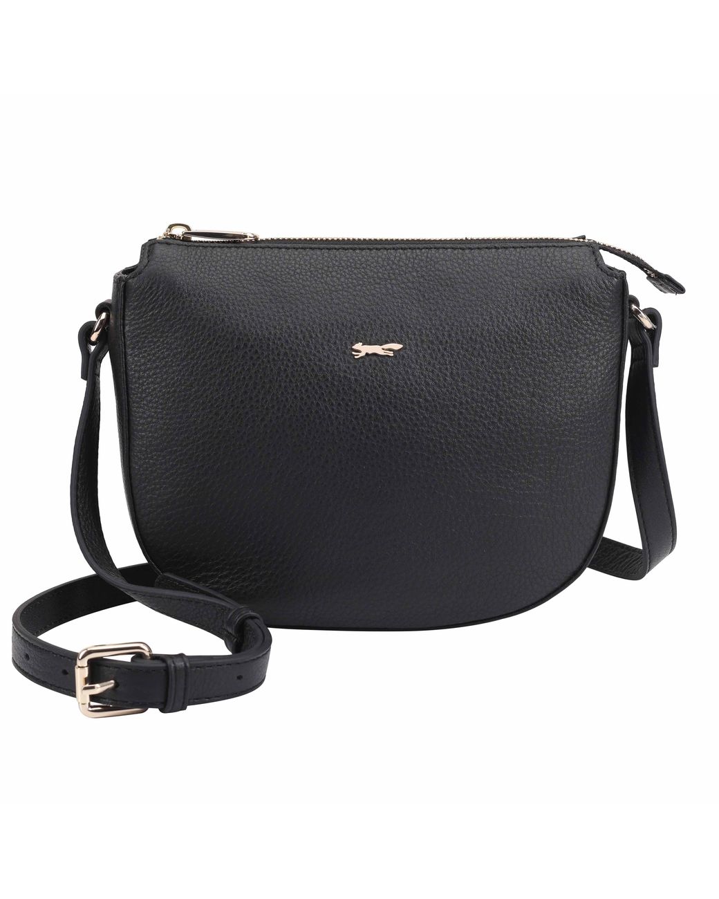 Paul Costelloe Black Hazara Leather Crossbody Bag