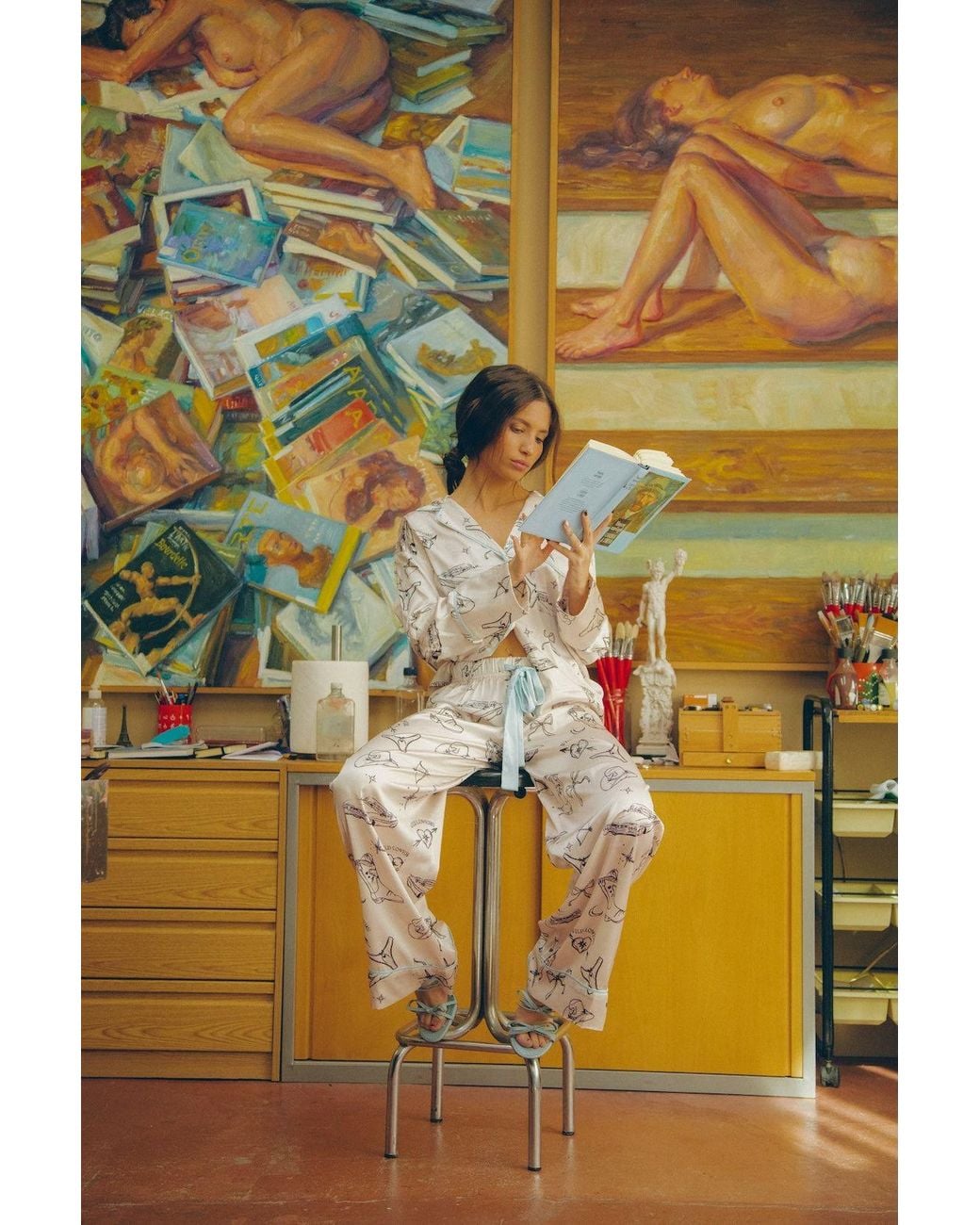 Wild Lovers White Tia Pyjama Shirt