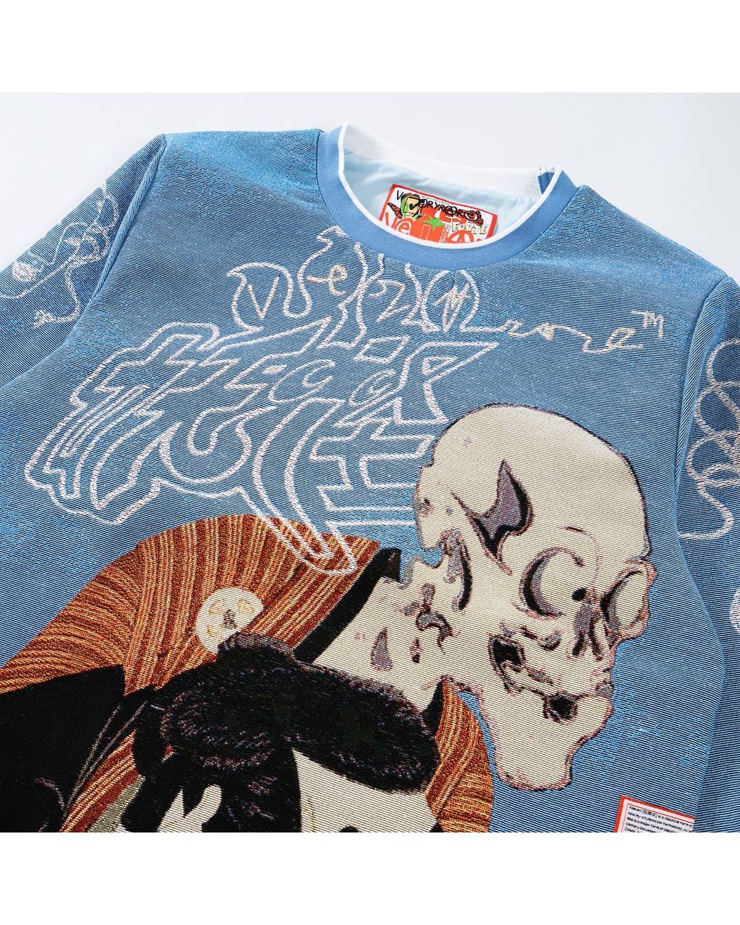 VERYRARE Blue Yokai Kabuki Crewneck for men