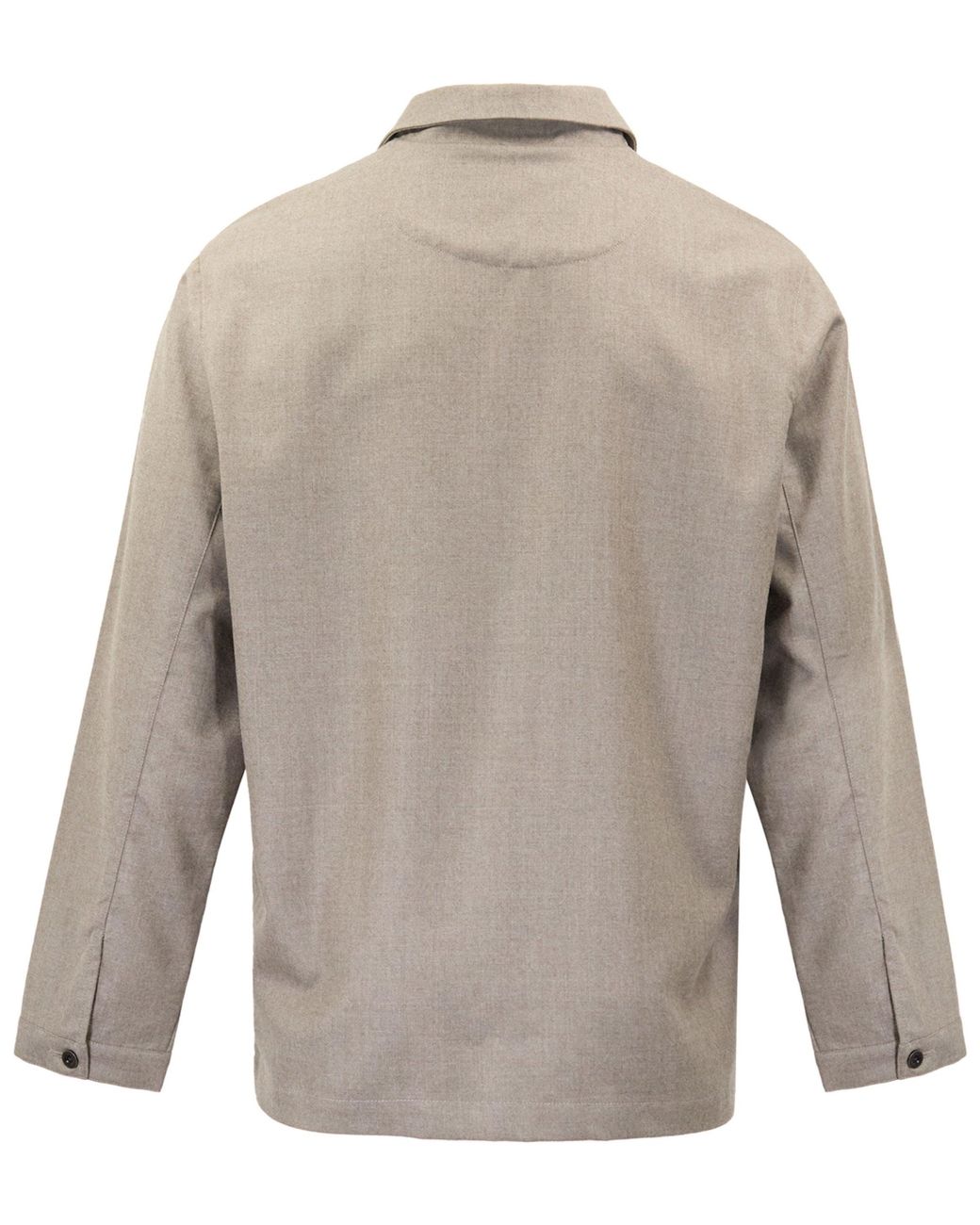 Lords of Harlech Gray Chaston Ash Wool Chore Jacket for men