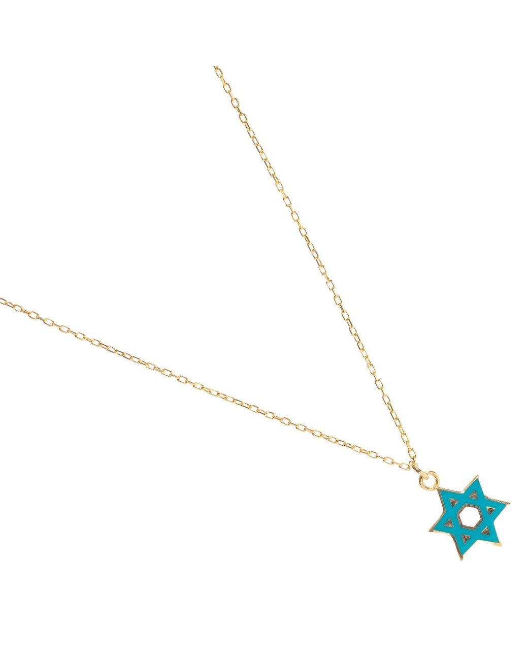 Ebru Jewelry Metallic Star Of David Pendant Necklace