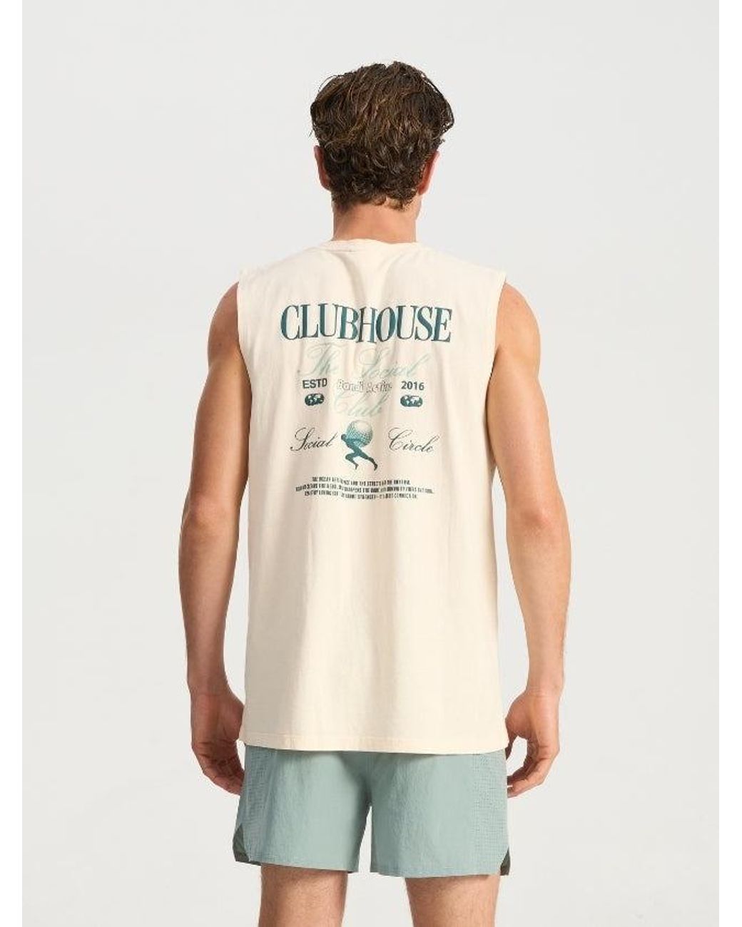 Bondi Active White Clubhouse Tank for men