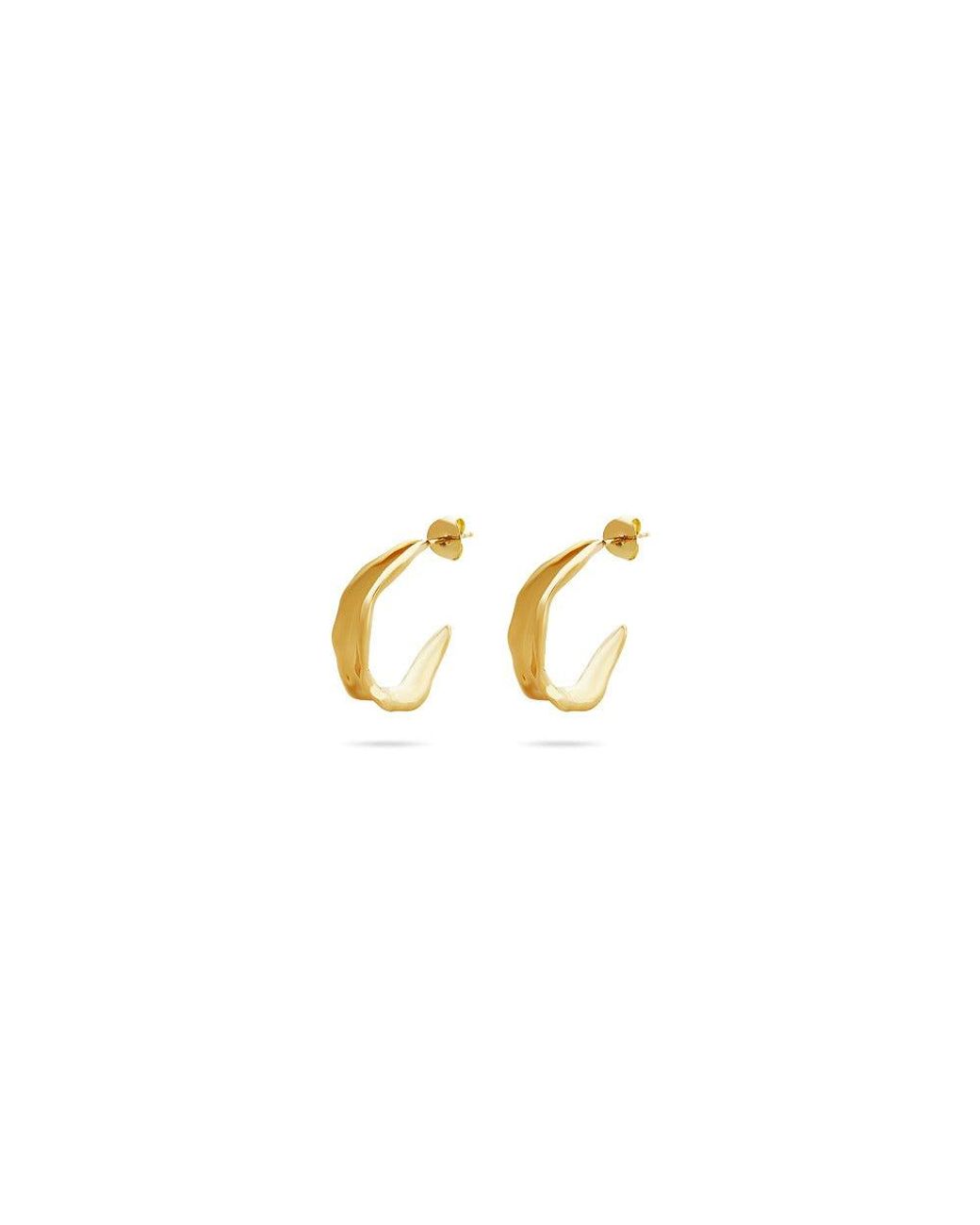 Argento Vivo Metallic The Wavy Hoop
