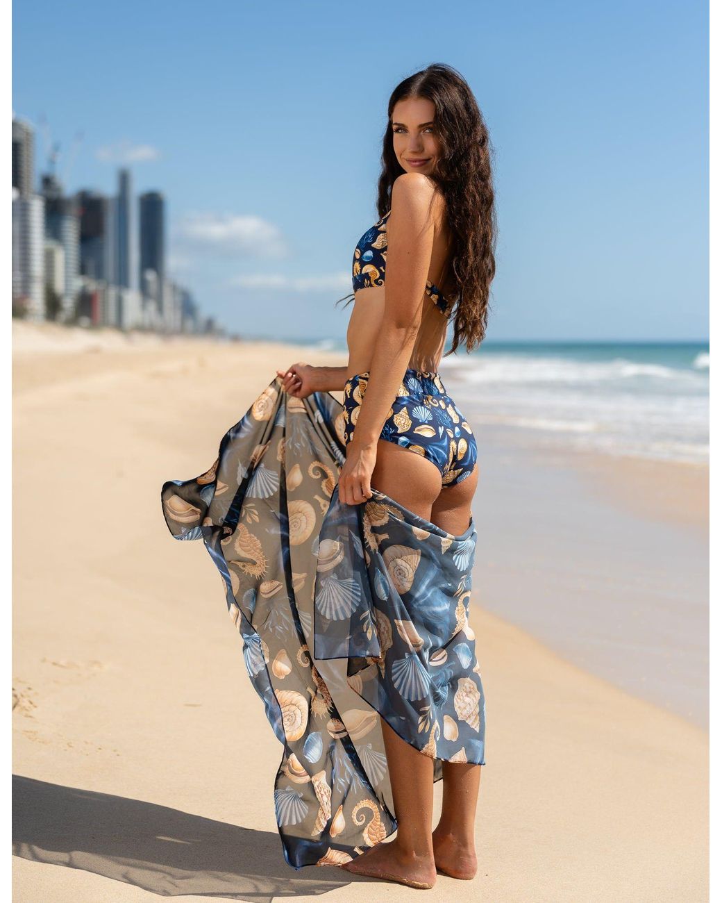 Plivati Blue Olivia Halter Tie Bikini Top — Čiovo