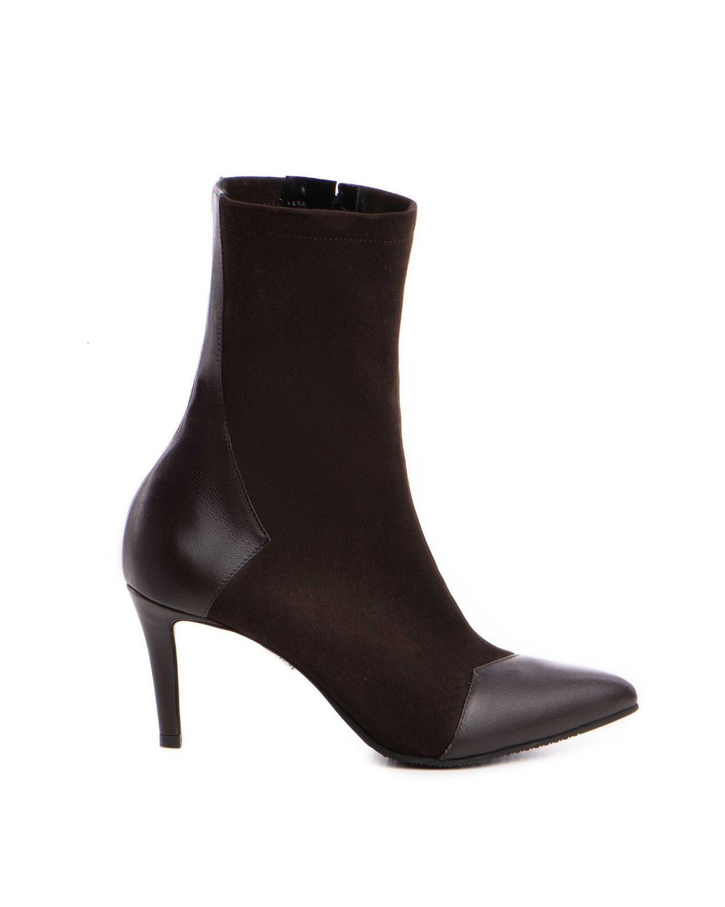 The 5Th Element Brown Noire Chocolate Stretch Leather Slim Boots