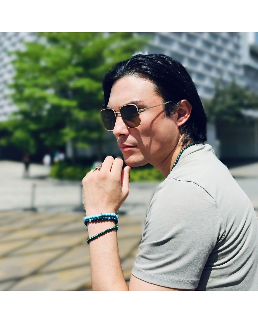 Farra Blue Flexible Bracelet for men
