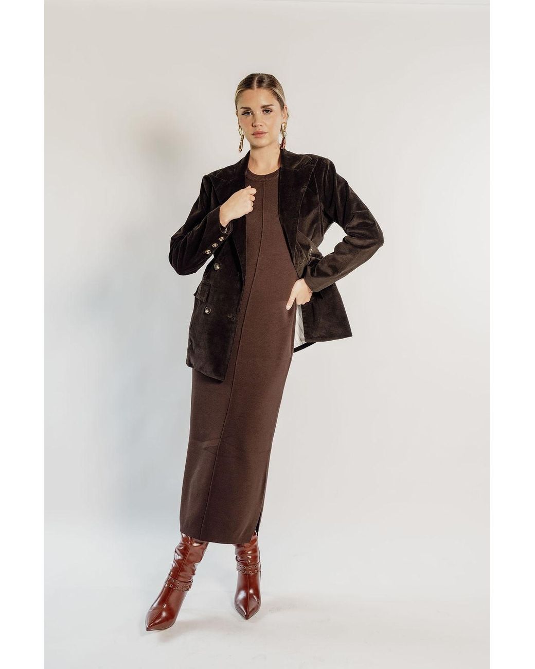 Rave on Trend Black Corduroy Blazer