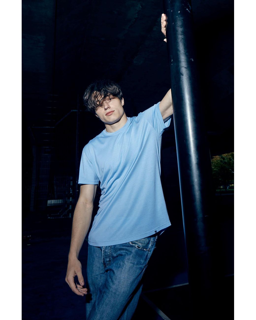 Bdxy Studio Blue The Actor T-Shirt for men
