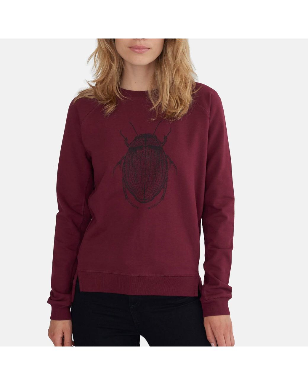 GROBUND Purple The Organic Sweatshirt Martha Beetle